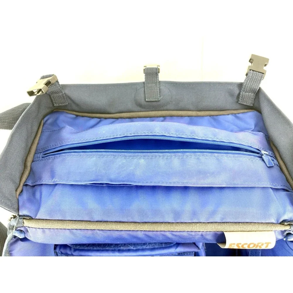 Vintage Escort Photo Travel Case LTD Edition 605 Reg. 325005 Blue Canvas/Leather